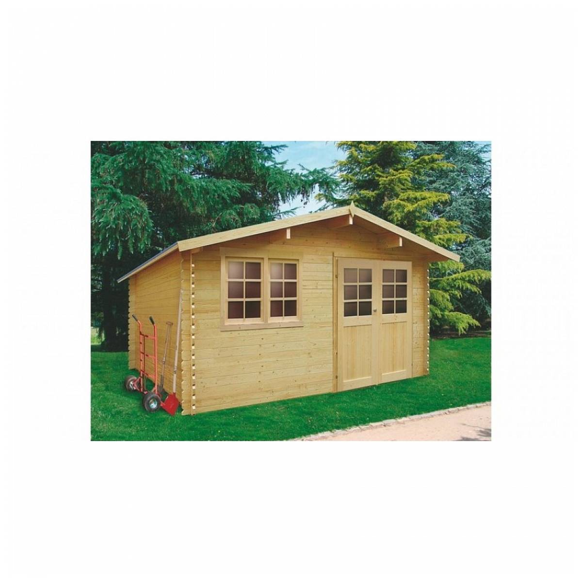 Maisonnette de Jardin Visp en Bois de Sapin - Abri de Jardin Solide et Pratique - Image 1