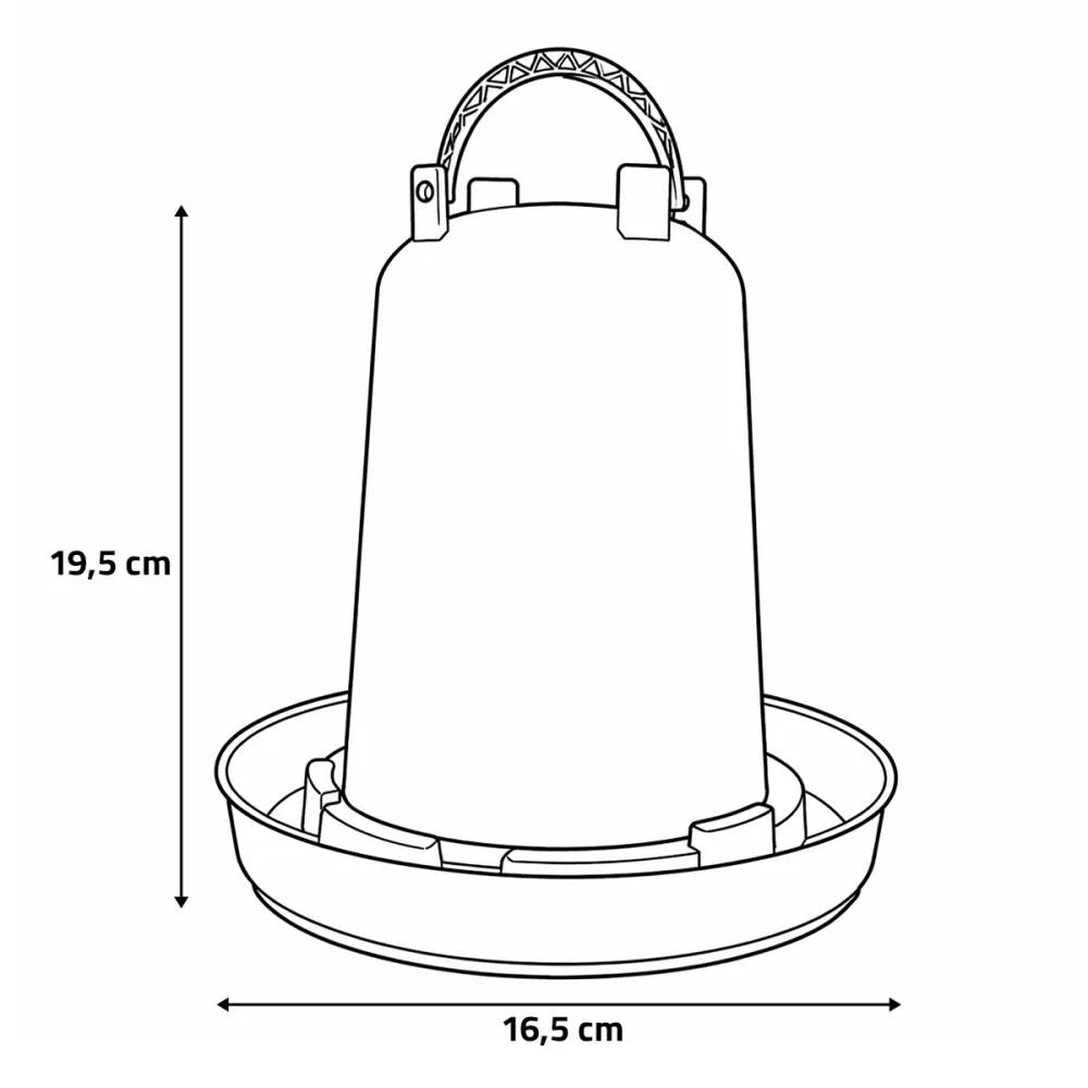 Olba - Abreuvoir plastique poule 1,5 L premium robuste avec poignée Olba - Image 3
