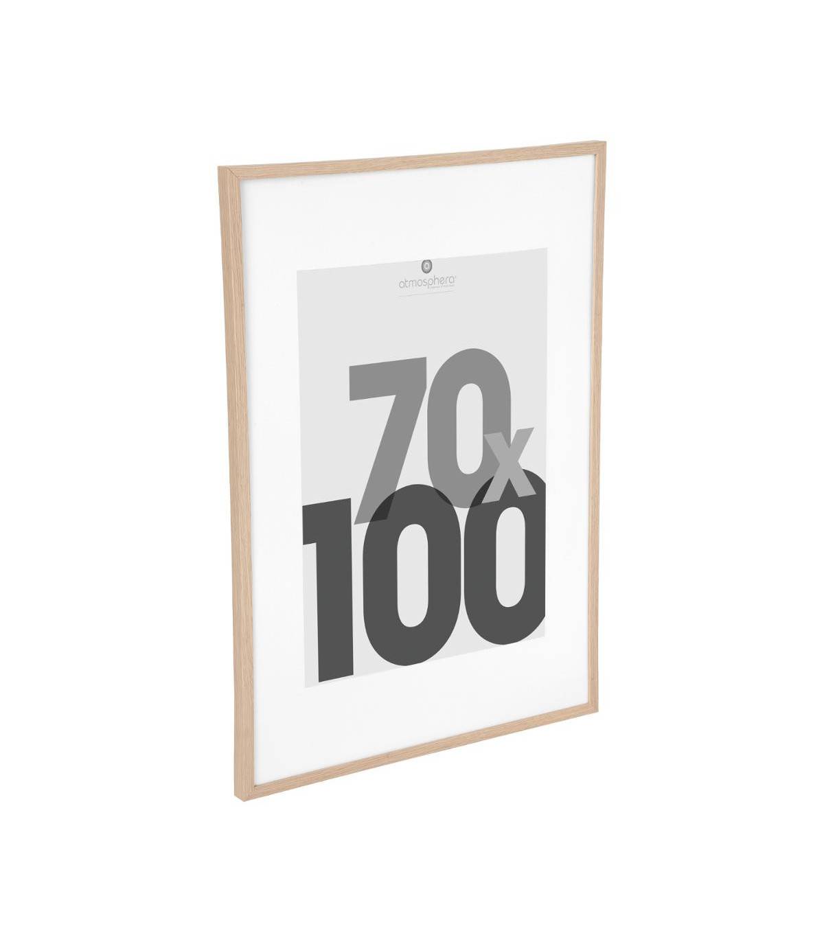 Cadre Photo Bois naturel pour Photo 70 x 100 cm - Image 2