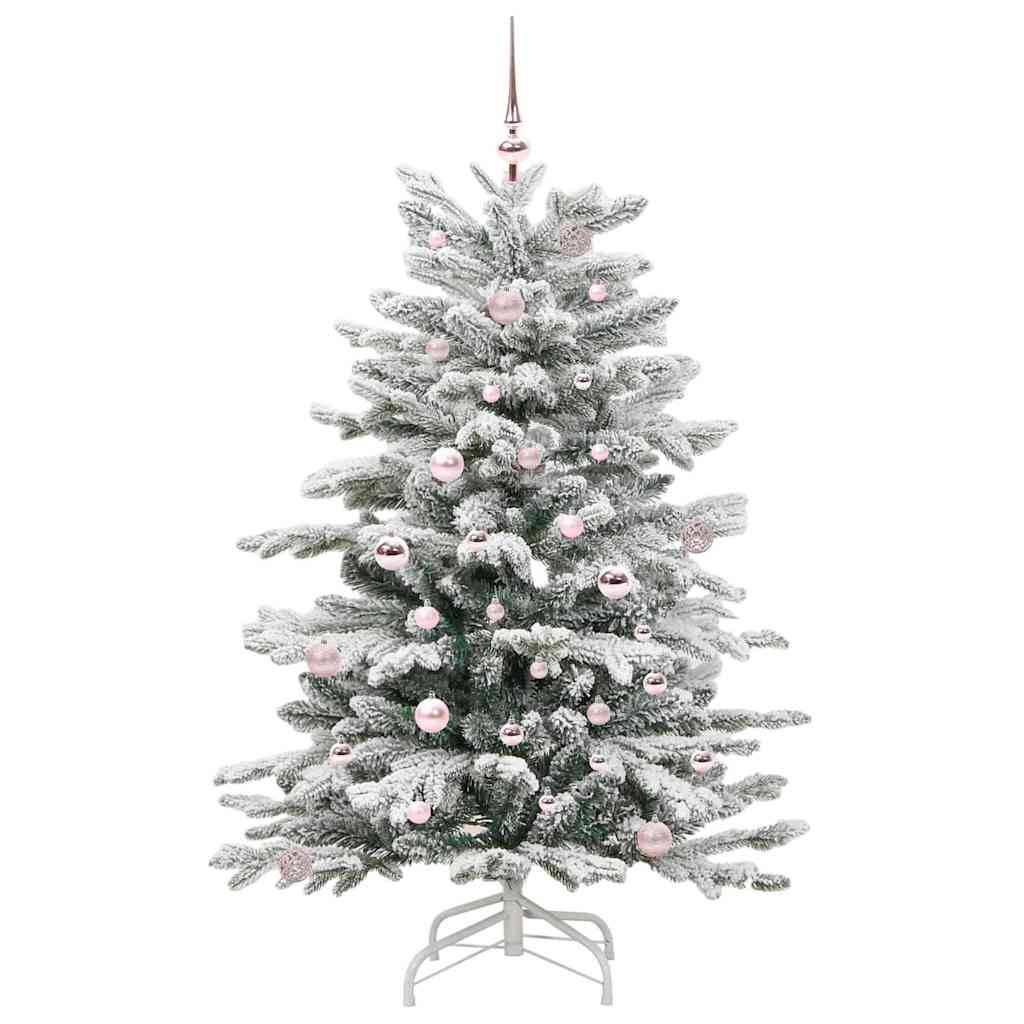 Sapin de Noël | Arbre de Noël Artificiel à Branches Articulées Blanc 150 cm Maison Chic - Image 3