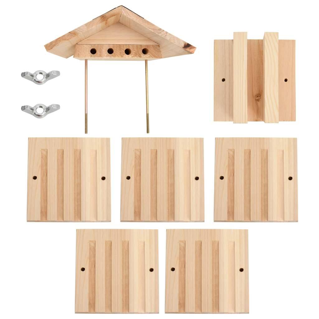 Vidaxl - Hôtel d'abeilles Bois de sapin massif 22x20x20 cm vidaXL 314814 - Image 6