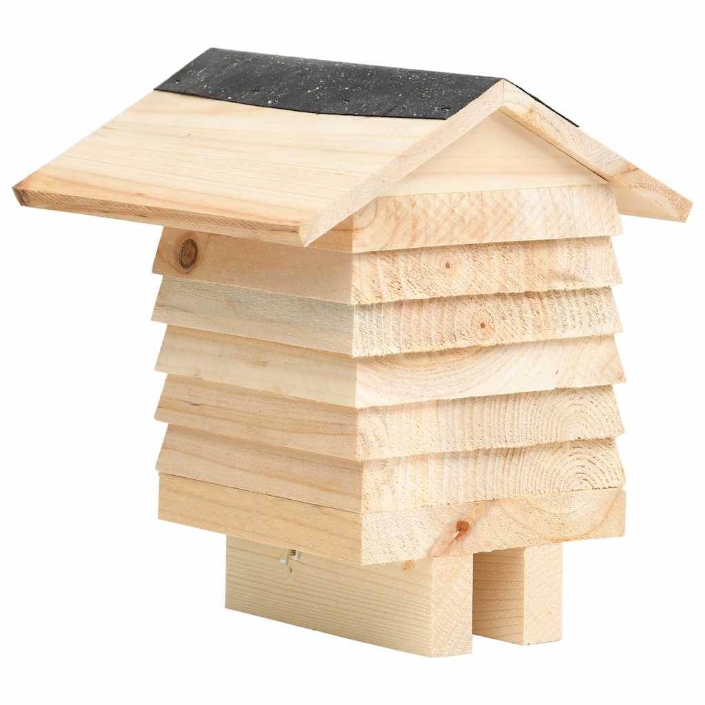 Vidaxl - Hôtel d'abeilles Bois de sapin massif 22x20x20 cm vidaXL 314814 - Image 4