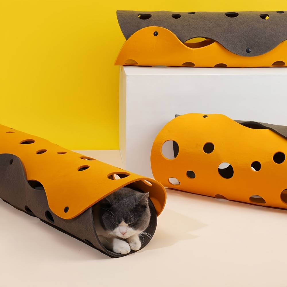 IntiMeg - Tunnel pour chat DIY Orange-gris 3 mm (65 x 30) IntiMeg - Image 10
