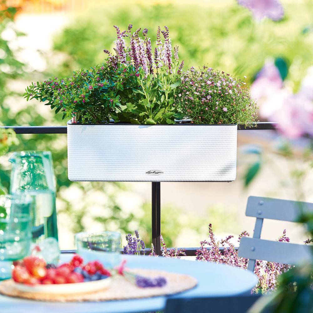 Lechuza - Pot Balconissima Color, blanc, alimentation par mèche 40 cm Lechuza - Image 4