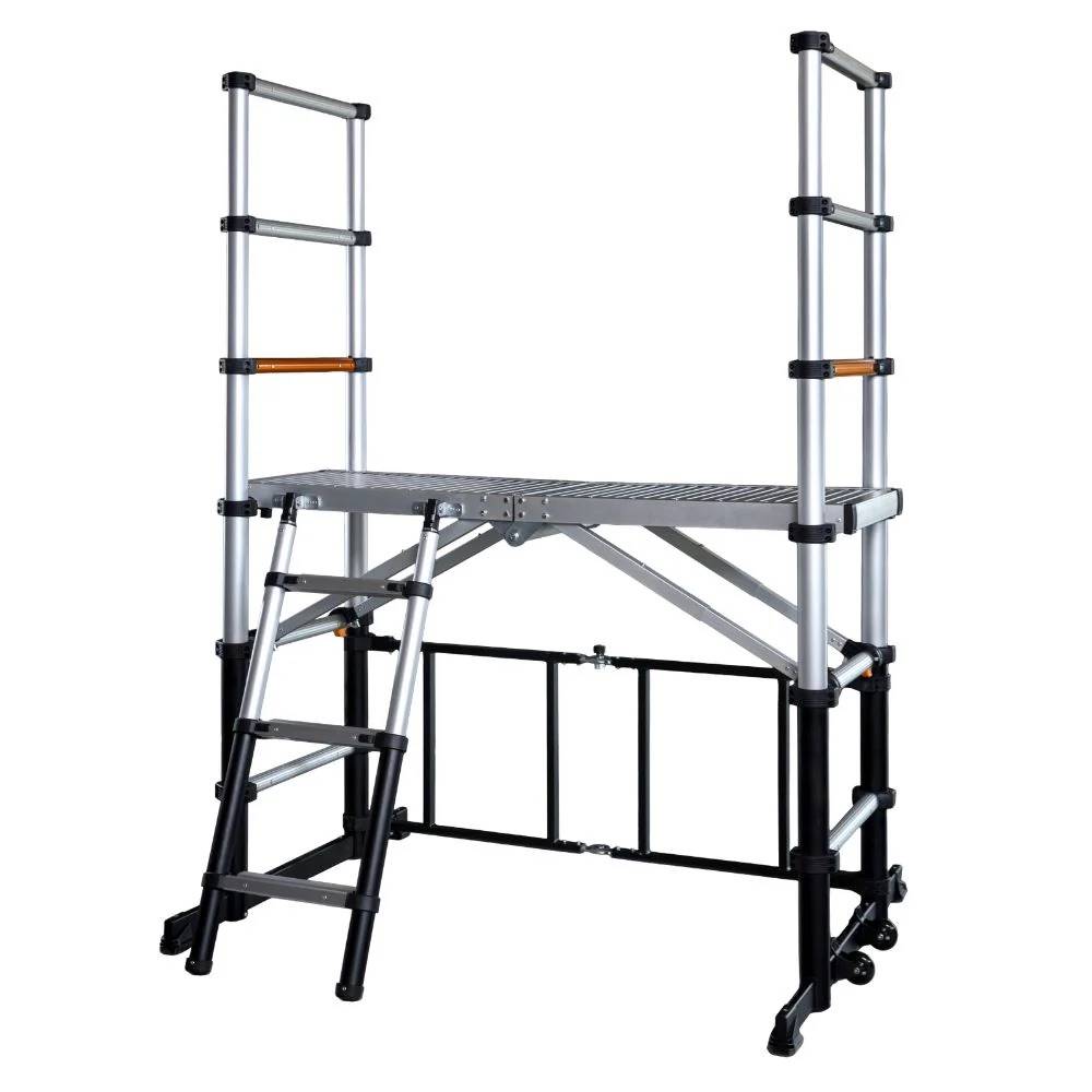 Échafaudage télescopique aluminium Batavia – plateforme 120x48 cm – hauteur 90 cm - Image 1