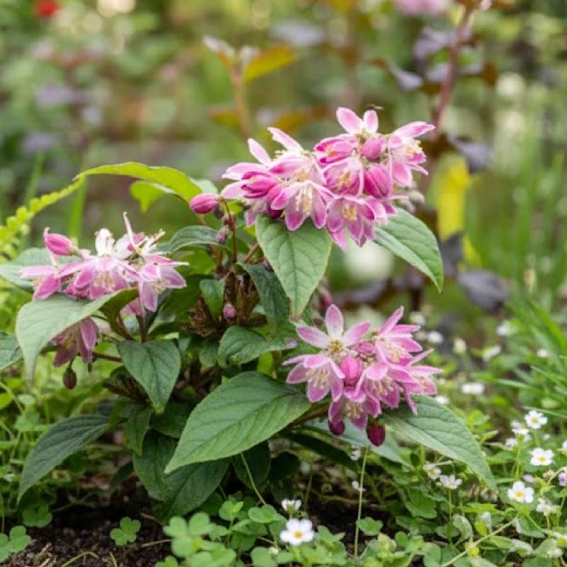 Deutzie Tourbillon Rouge, Deutzia à fleurs Rose/Rouge - feuillage Caduc - Pot de 4L - 40/60 cm - Image 3