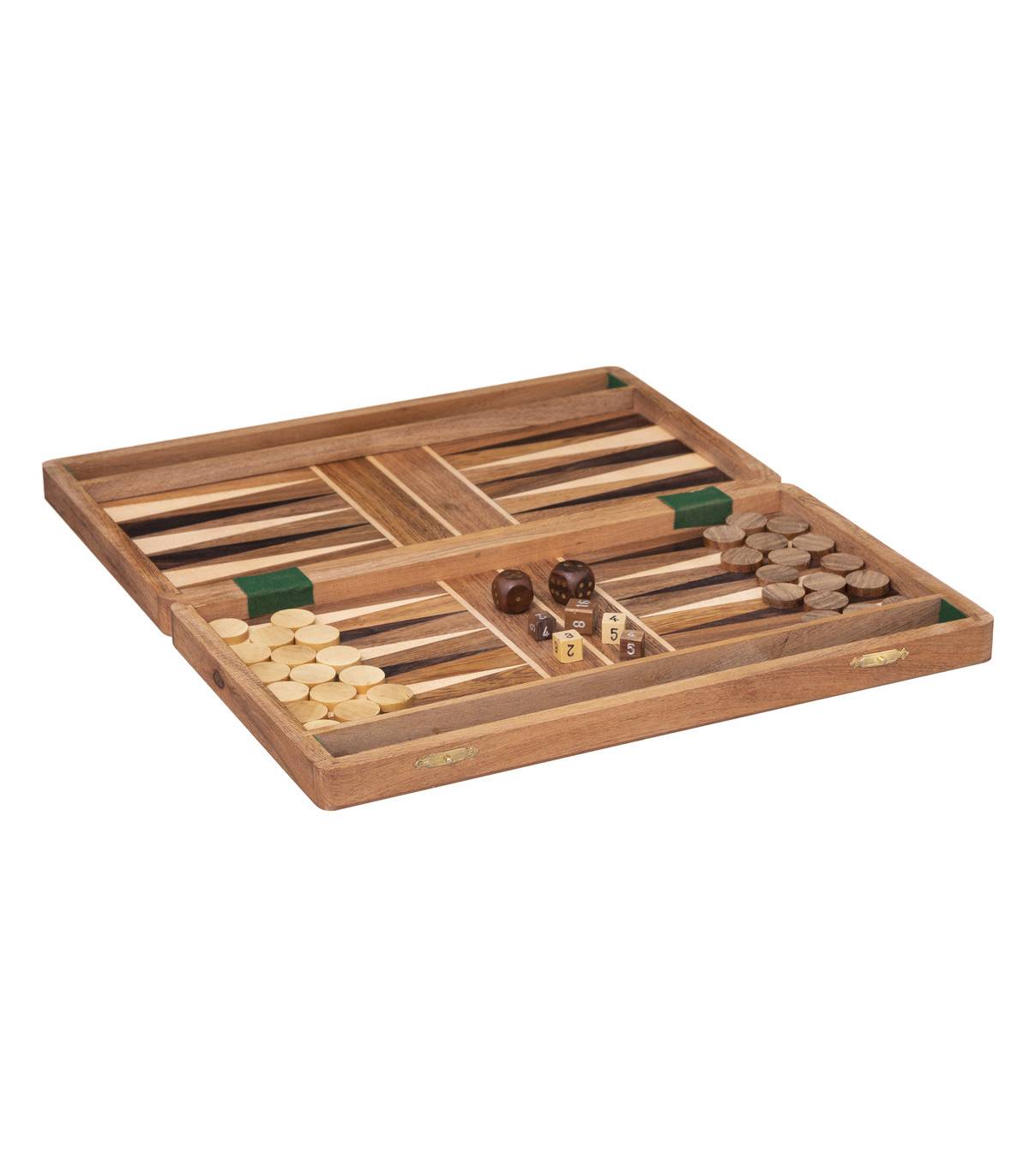 Atmosphera - Objet déco Jeu de Backgammon en Bois d'Acacia 36 x 41 cm - Image 3