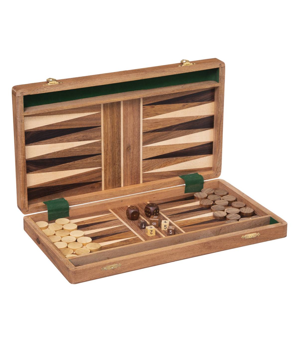 Atmosphera - Objet déco Jeu de Backgammon en Bois d'Acacia 36 x 41 cm - Image 1