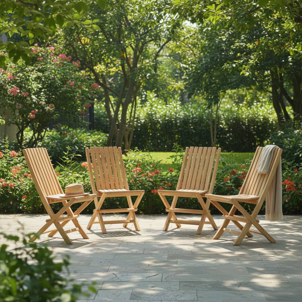 Salon de jardin en teck massif Fuji, 8 places - TECK'Attitude - Image 6