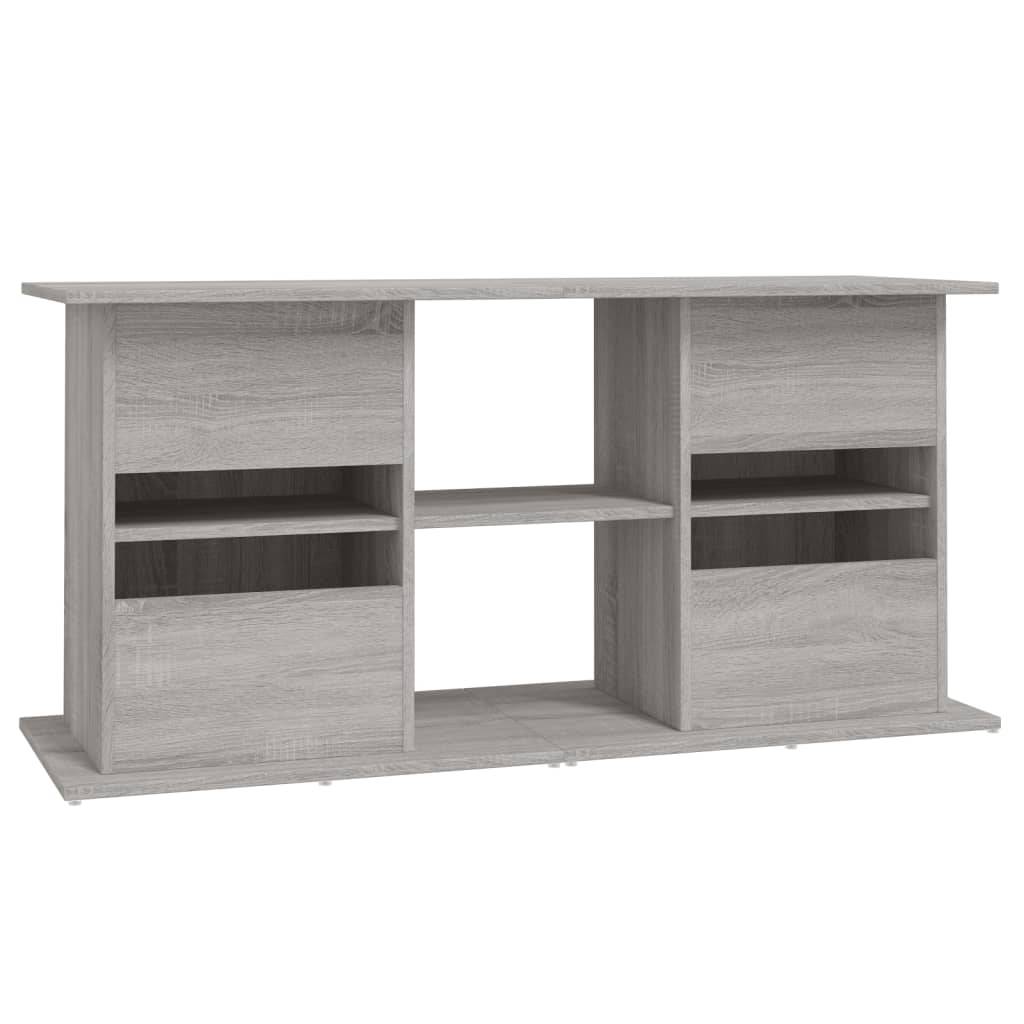 Grand Meuble Aquarium Bois d'ingénierie Rangement Pratique Sonoma Gris 121 cm - ComfortXL Outdoor Living - Image 8