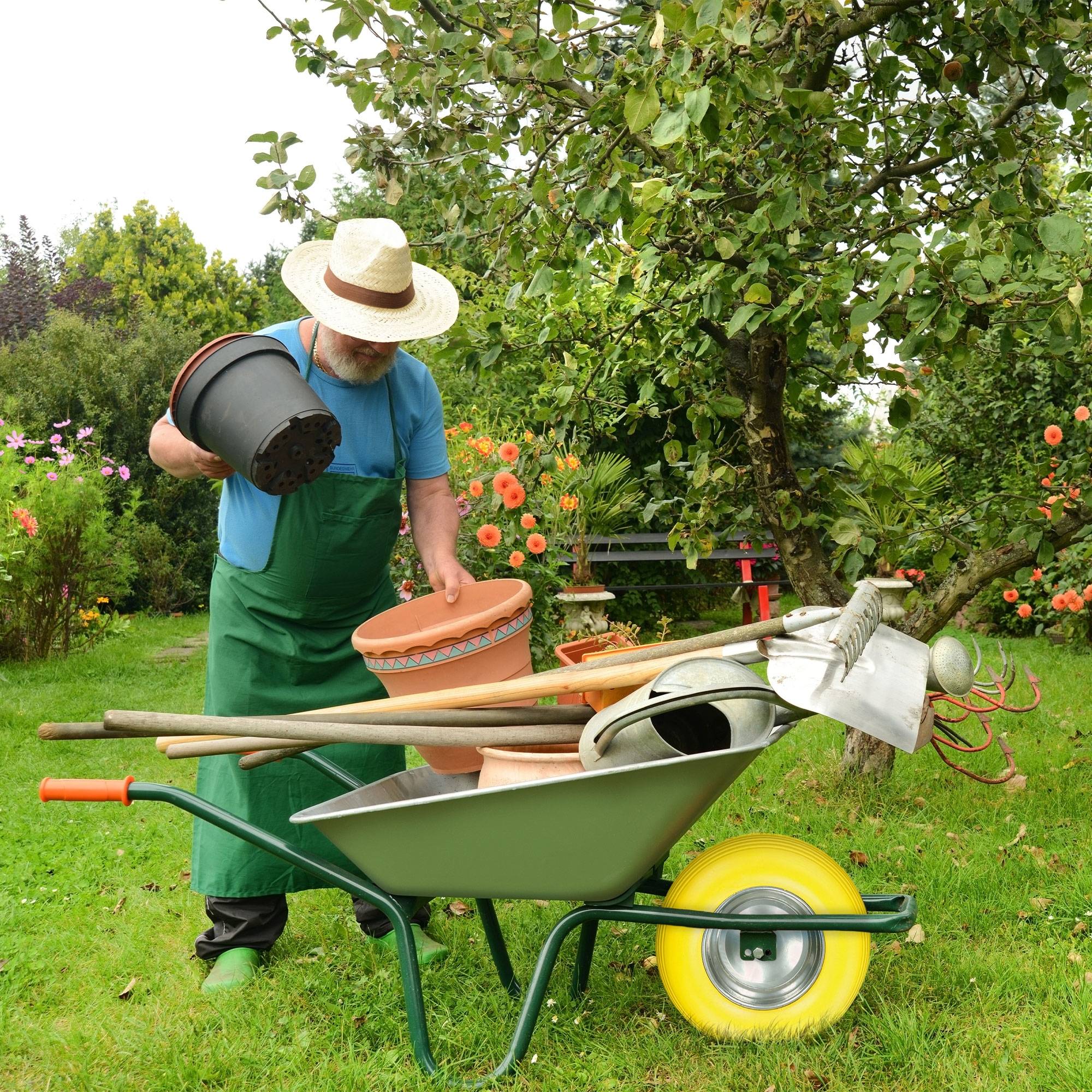 Ecd-Germany - 15" Roue brouette caoutchouc plein gomme PU 4.80 4.00-8 Ø 390 mm avec axe - Image 4