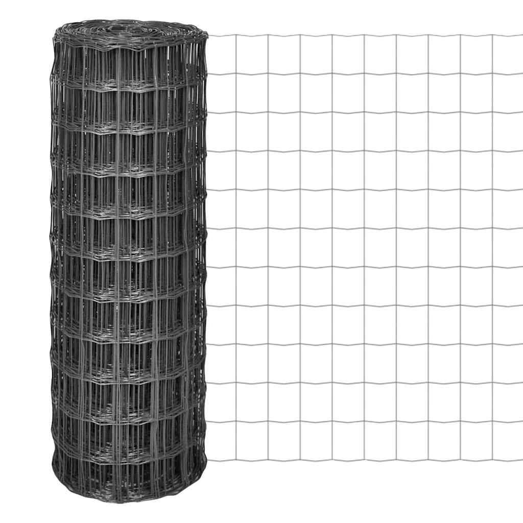 PANGIVO - Clôture Euro Acier revêtue PVC Grise 25 x 0,8 m, Poids :12.32kg - PANGIVO - Image 1