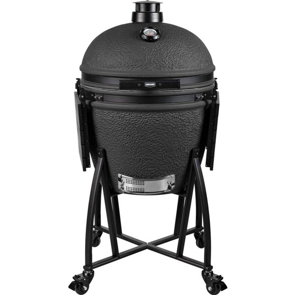 Barbecue kamado en charbon Prime XL 56 cm noir mat, 2 positions de grille - Grill Guru - Image 1
