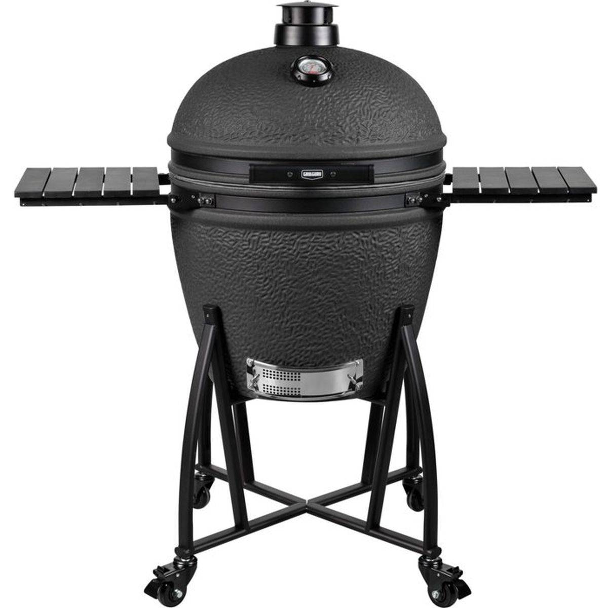 Barbecue kamado en charbon Prime XL 56 cm noir mat, 2 positions de grille - Grill Guru - Image 2