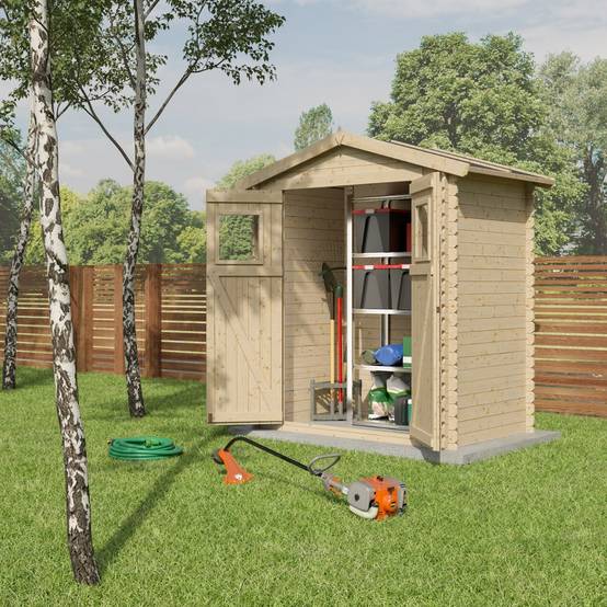 Abri de jardin - bois brut - 2,3 m² - Image 1
