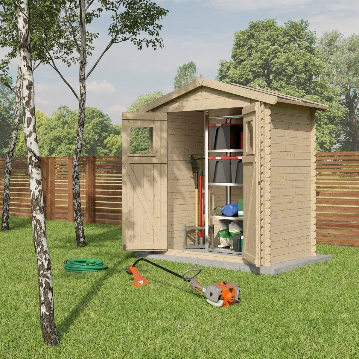 Abri de jardin - bois brut - 2,3 m² - Image 1