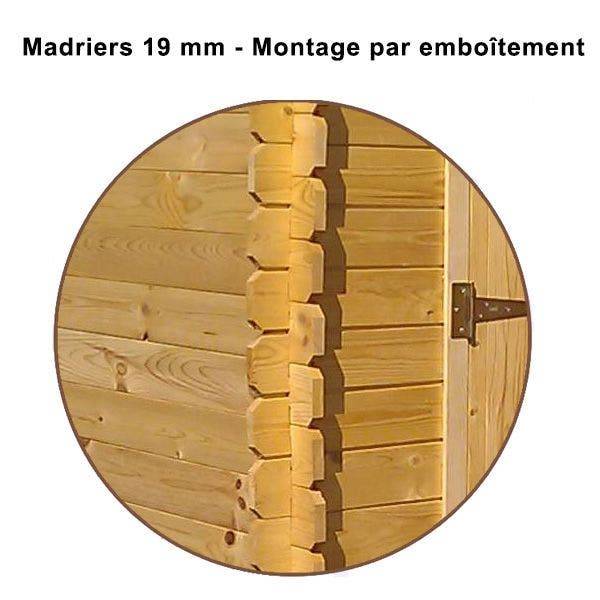 Abri de jardin - bois brut - 2,3 m² - Image 6