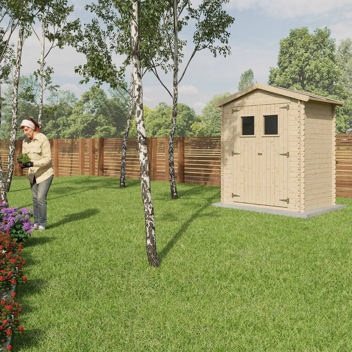 Abri de jardin - bois brut - 2,3 m² - Image 4