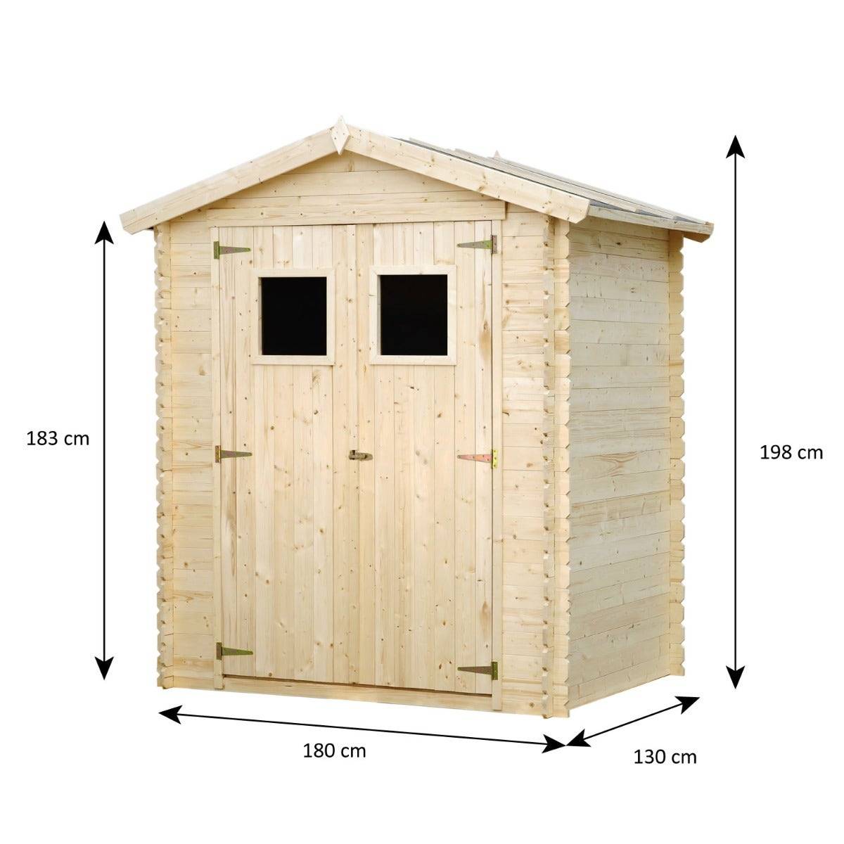 Abri de jardin - bois brut - 2,3 m² - Image 3