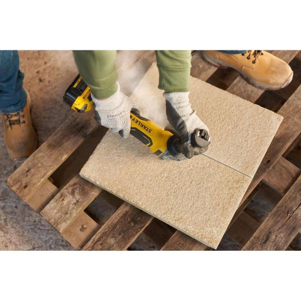 stanley - Meuleuse d’angle sans fil 125 mm 18 V, sans balais, 8500 tr/min, frein électronique, coffret - STANLEY - Image 6