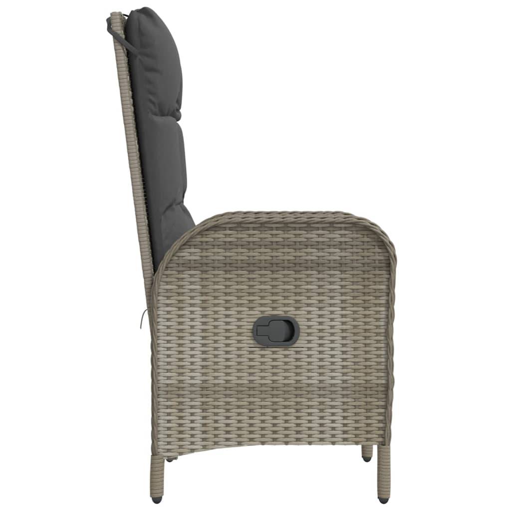 Chaise bois composite 2 places polyester gris 57 x 62,5 x 109 cm - Prolenta premium p3150.5 - Image 6