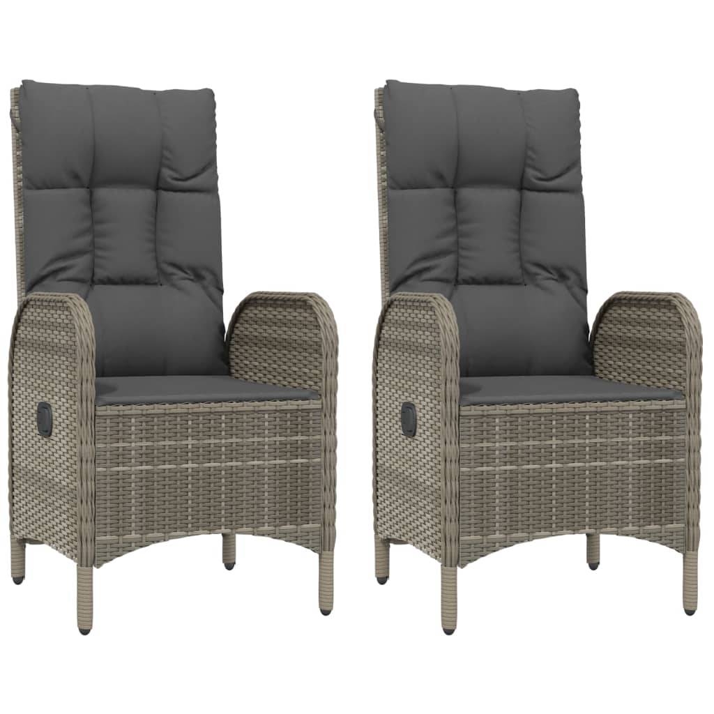 Chaise bois composite 2 places polyester gris  57 x 62,5 x 109 cm  - Prolenta premium  p3150.5 - Image 1