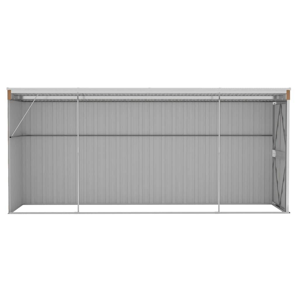 Vidaxl - Abri de jardin mural marron 118 x 382 x 178 cm Acier galvanisé vidaXL 316232 - Image 6
