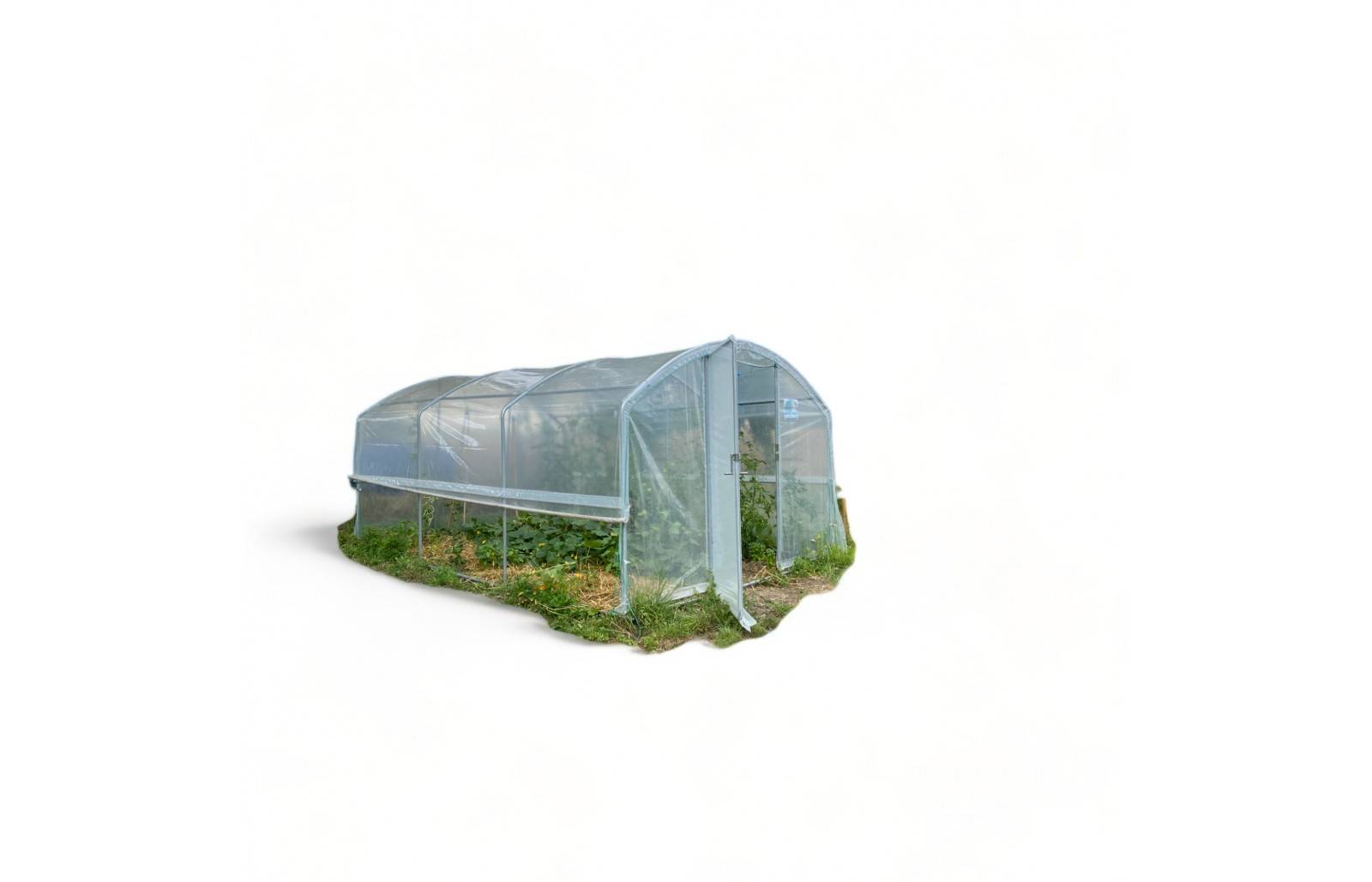 Serre tunnel de jardin - 13,5m² - 3 x 4,5 m - pieds droits - aérations latérales - 4 saisons - LES SERRES TONNEAU - Image 2