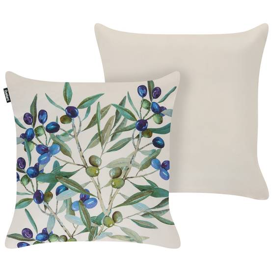 Beliani - Coussin d'extérieur Polyester Beige clair ALOYSIA - 45x45x10- Beliani - Image 2