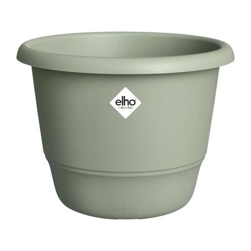 Elho - Pot De Fleurs - Elho - Amiga Rond 25 - Vert - L 25 X B 24.5 X H 18 Cm - Extérieur - 100% Recyclé - Image 1