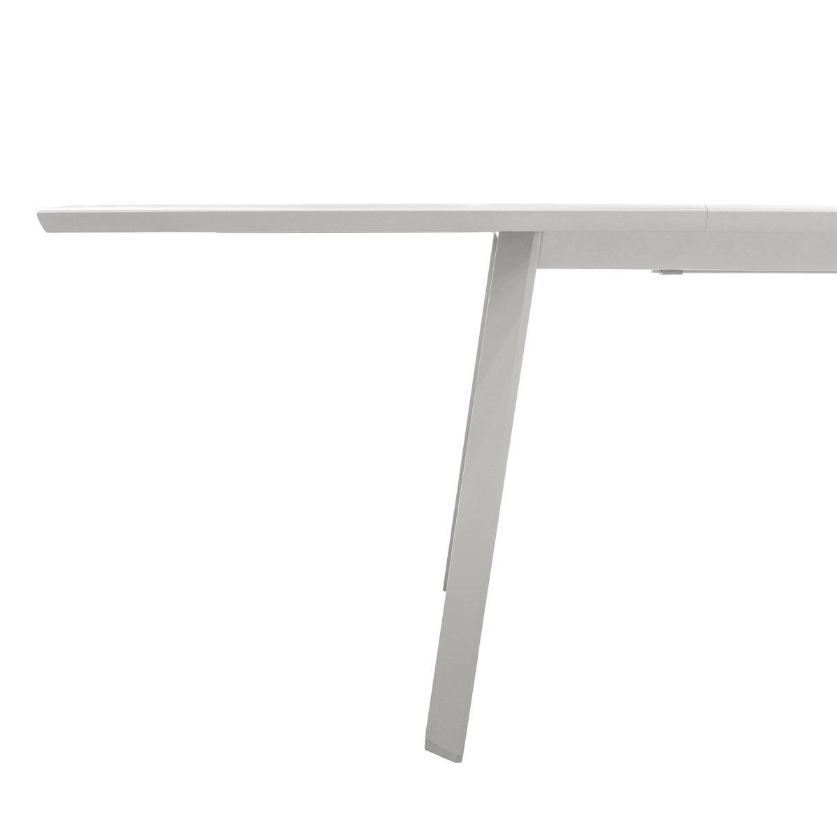 Hesperide - Table de jardin extensible "Pavane" lin & blanc 12 places en aluminium traité époxy - Hespéride - Image 3