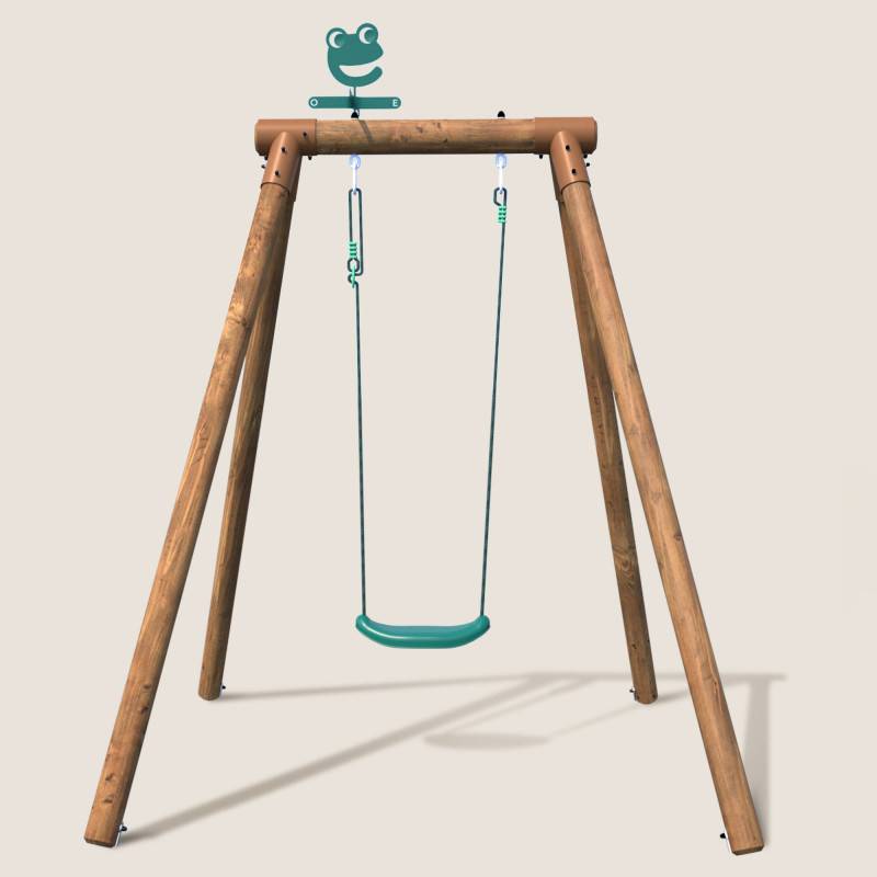 Soulet - Portique simple une place en bois rond HANNA - Image 2