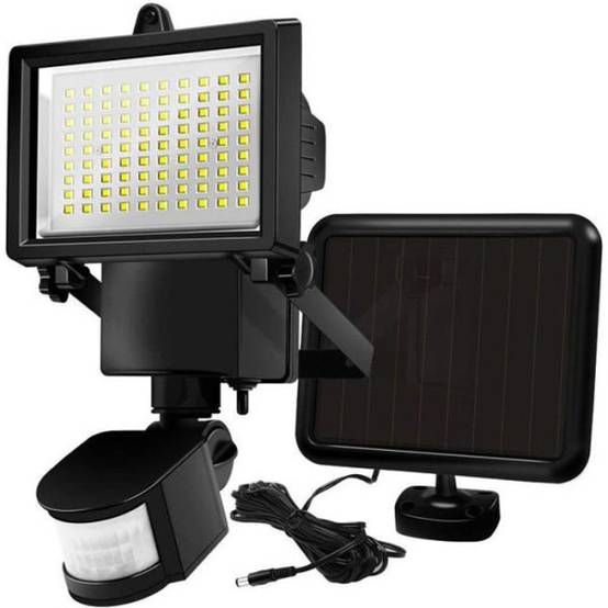LUMI JARDIN Projecteur solaire Cooper Black - H 22 cm - Noir - Image 1