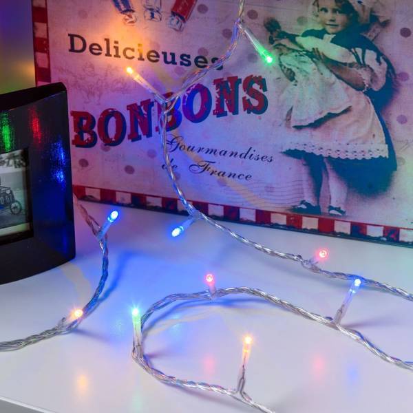 Lotti - Guirlande lumineuse 13M multicolore 180 miniled animées câble transparent Lotti - Image 10