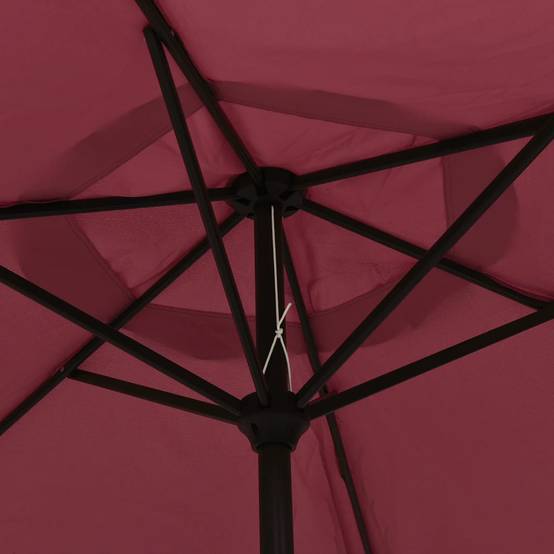 Parasol de jardin, Parasol d'extérieur Bordeaux 200x224 cm Aluminium MP588 - Image 5
