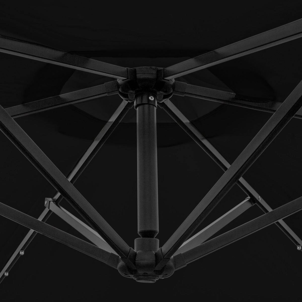 Monstershop - Parasol Noir 3m avec LED's Intégrés - Image 4