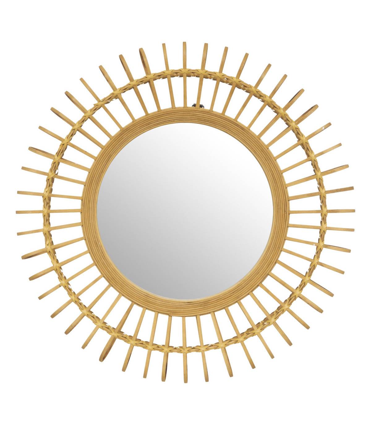 Miroir mural en Bambou D 70 cm - Image 1