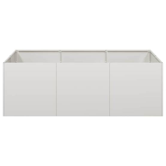ComfortXL - Jardinière surélevée acier inoxydable jardin potager plantes argenté 120x40cm - ComfortXL Outdoor Living - Image 4