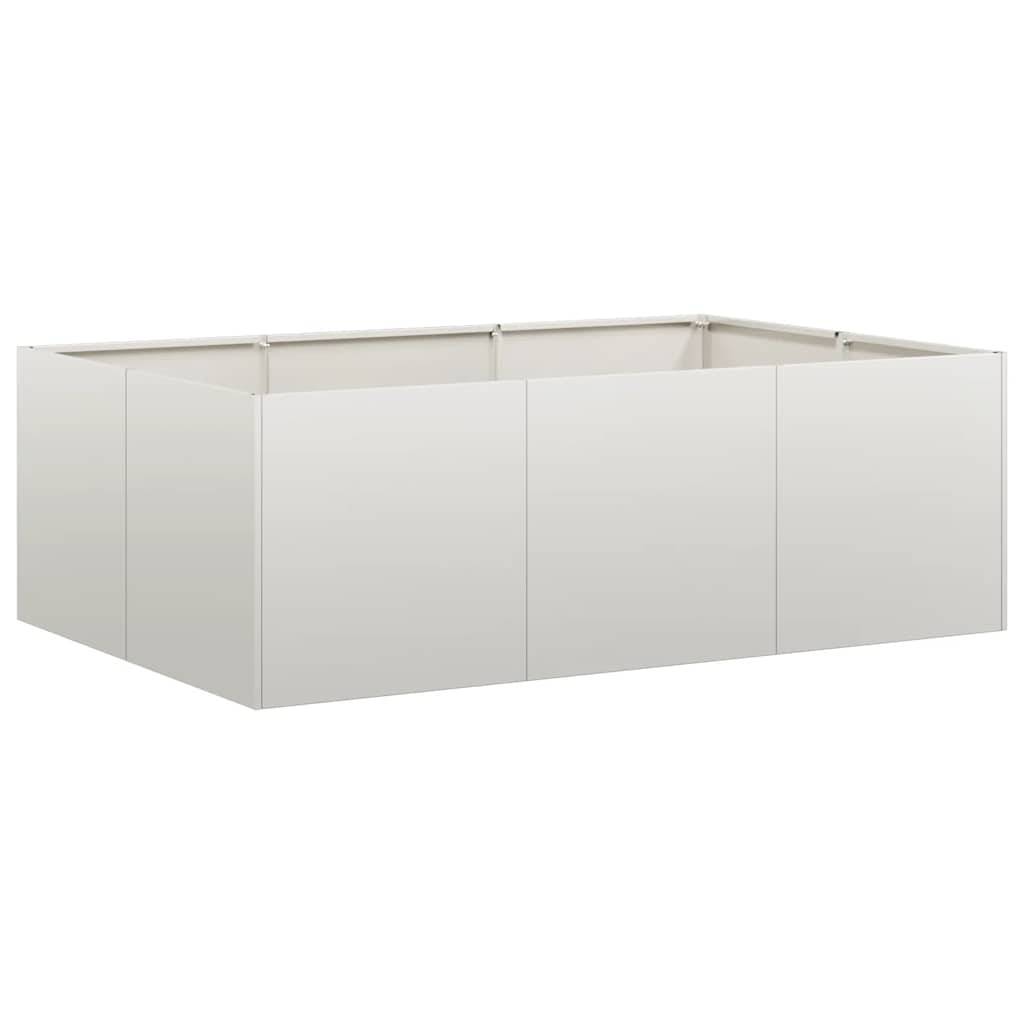 ComfortXL - Jardinière surélevée acier inoxydable jardin potager plantes argenté 120x40cm - ComfortXL Outdoor Living - Image 2