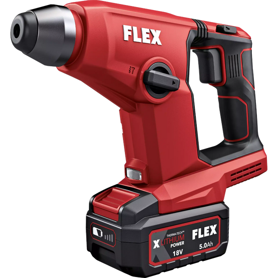 Marteau perforateur FLEX FHE 1-16 18.0-EC C - 2 batteries 18V 2.5 Ah + chargeur + coffret - 531312 - Image 3