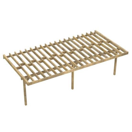 Structure Terrasse Bois Pilotis en Kit - 8x4,20m - 33,6 m²- Solives + Poteaux - Sapin Traité Autoclave - Personnalisable - Image 1