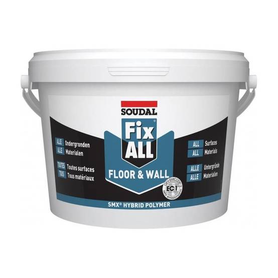 Fix All Floor & Wall - Colle hybride pour sol et mur EC 1 PLUS - Soudal - 4 kg - Image 1