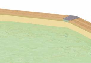 Ubbink - Liner seul Beige pour piscine bois Océa Ø 4,30 x 1,20 m - Ubbink - Image 2