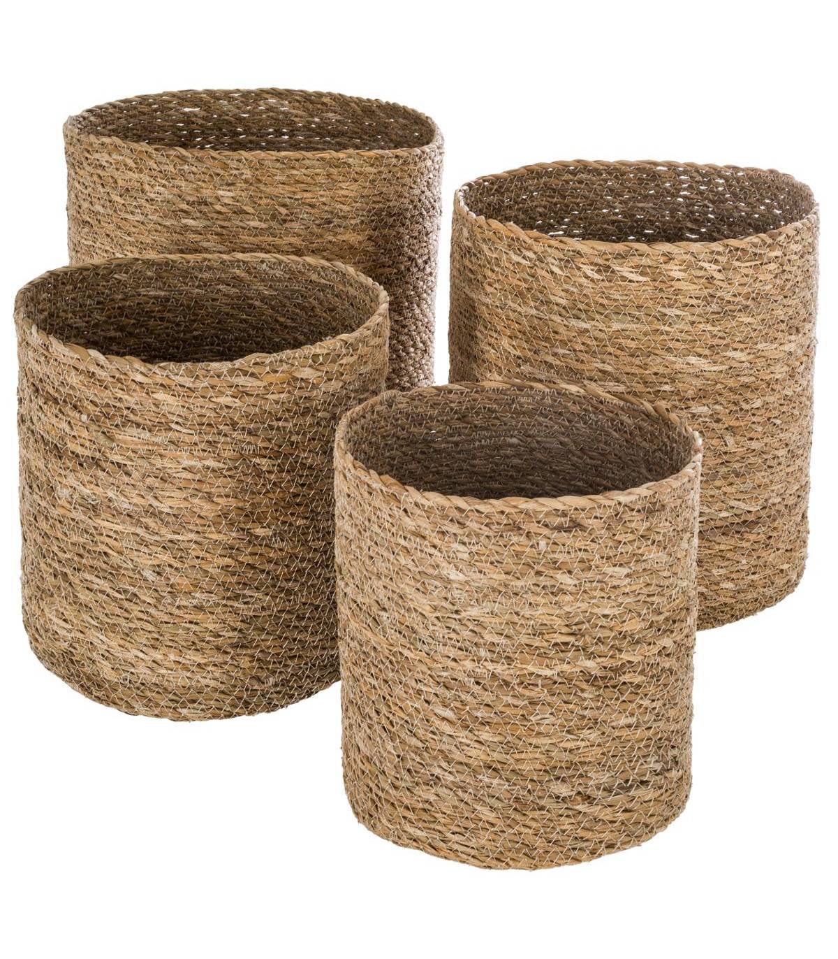 Set de 4 Paniers de rangement en Seagrass - Image 1