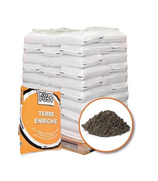 Mélange de terre végétale enrichie RACINE pour bacs et jardinières 48 sacs 20 litres - Image 2