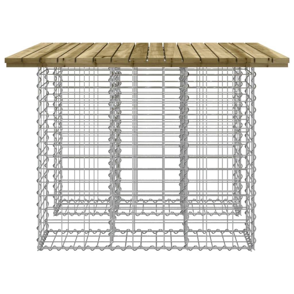 Maison Chic - Banc de jardin - Banc d'extérieur - Banquette design gabion 100x102x72 cm bois de pin imprégné-JU13959 - Image 4