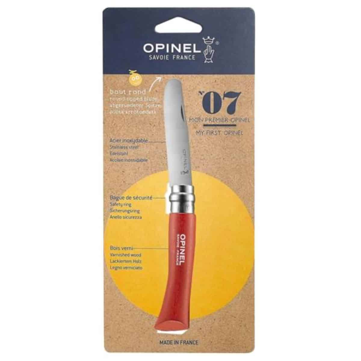 0 - Couteau n°07- Mon premier OPINEL Rouge - Opinel
