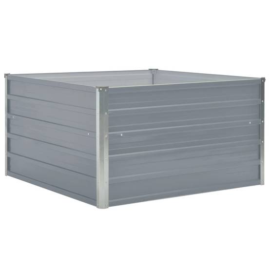 Vidaxl - Jardinière 100 x 100 x 45 cm Acier galvanisé Gris vidaXL 47022 - Image 2
