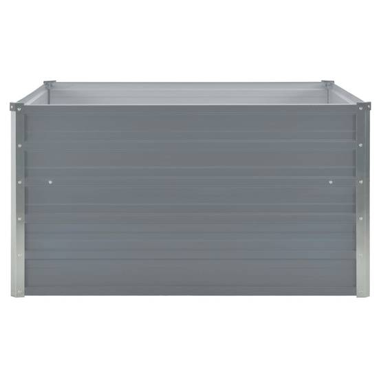 Vidaxl - Jardinière 100 x 100 x 45 cm Acier galvanisé Gris vidaXL 47022 - Image 6