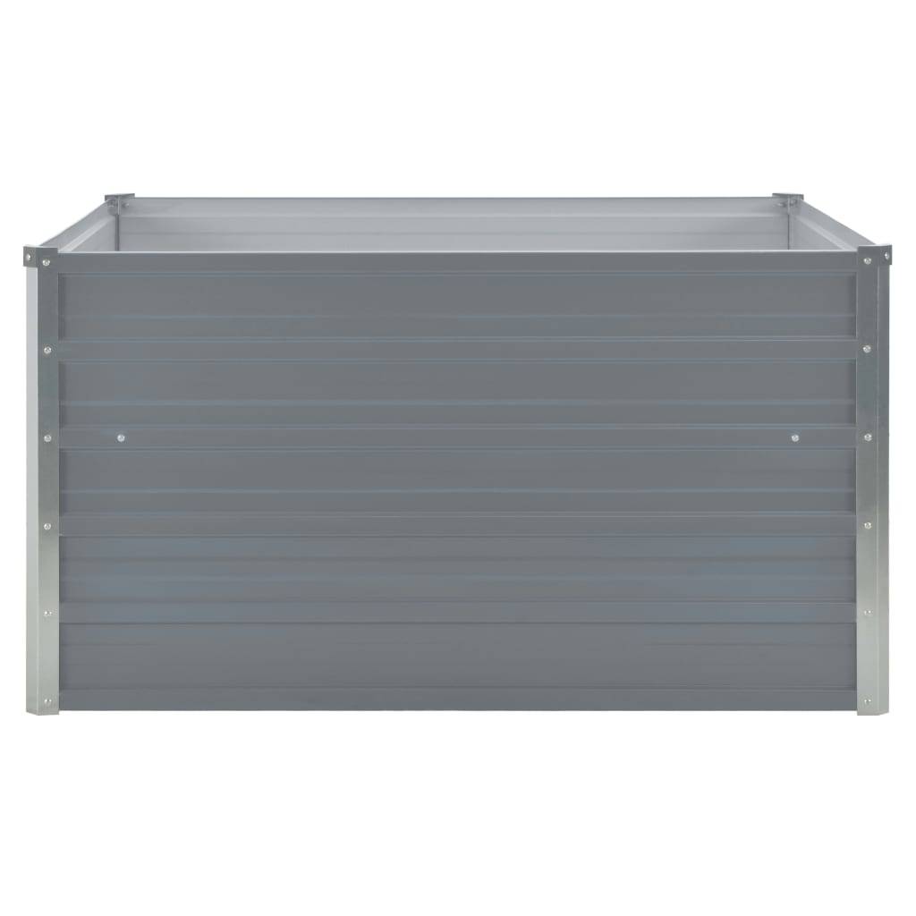 Vidaxl - Jardinière 100 x 100 x 45 cm Acier galvanisé Gris vidaXL 47022 - Image 6